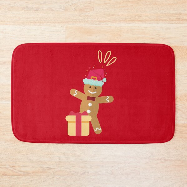 Item preview, Happy Little Gingerbread Man With His Gift  designed and sold by LaylaCreator.