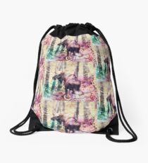 Bull Moose Drawstring Bag
