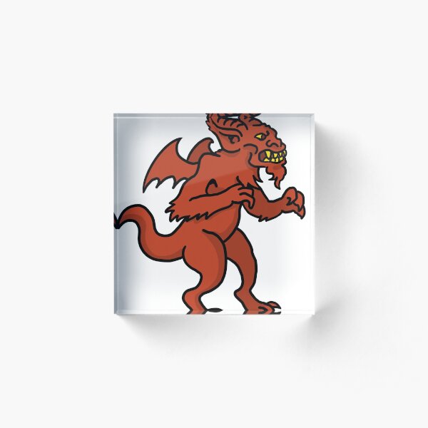 Lion Goat Demon Acrylic Block