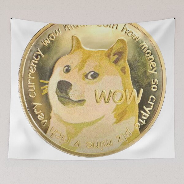 Item preview, dogecoin doge coin meme 2 designed and sold by DragonJake.