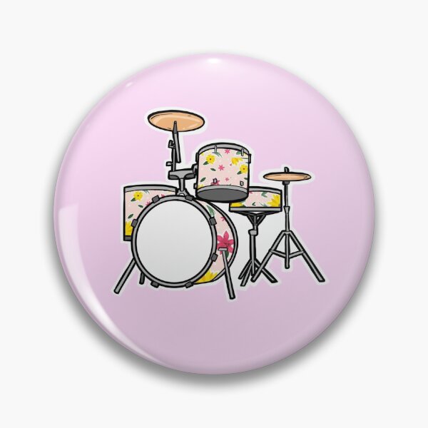 Item preview, Instrumentos musicales de batería rosa pastel designed and sold by GeorgiaMarie13.