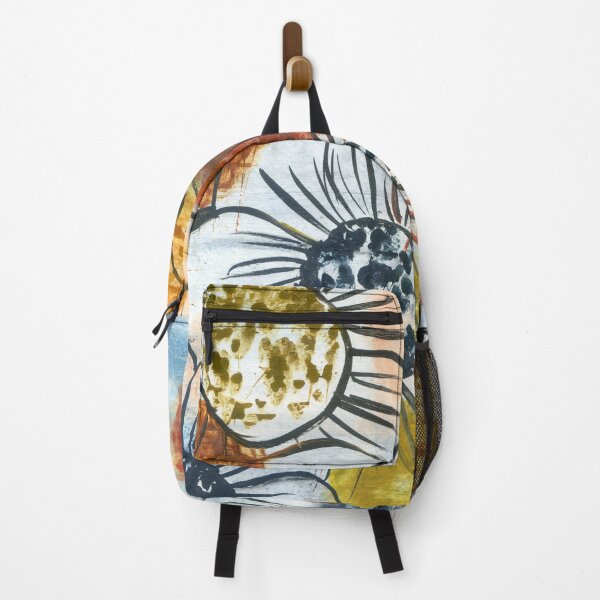 Item preview, abstract florals in blue and yelllow designed and sold by kosarandrea.