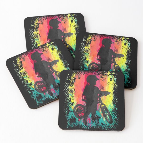 Item preview, Child with children's bike colorful rainbow colors designed and sold by Denis Rösler.