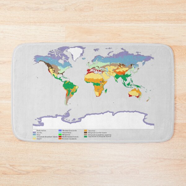 Item preview, World map of coverage the main biomes in the world Terrestrial ecosystem world map biome designed and sold by mashmosh.