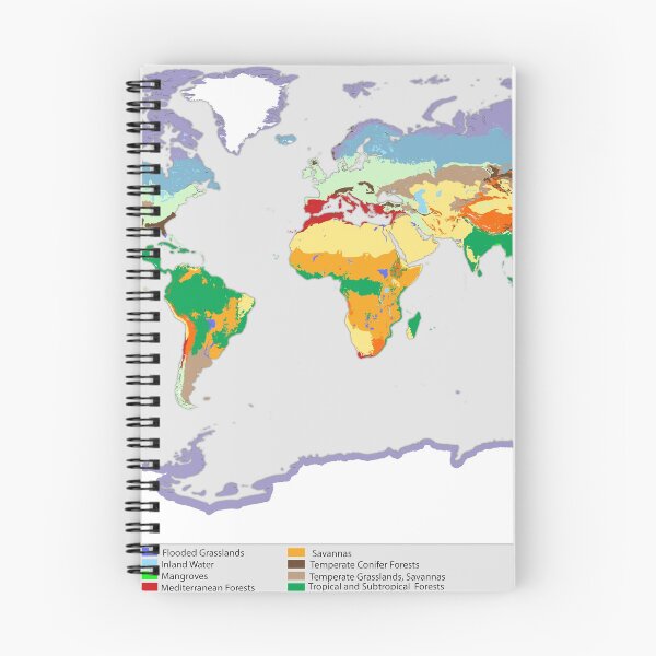 Item preview, Mapa mundial de cobertura los principales biomas del mundo Ecosistema terrestre mapa mundial bioma designed and sold by mashmosh.