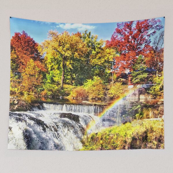 Item preview, Paterson NJ - Rainbow Over Paterson Great Falls designed and sold by Susan Savad.