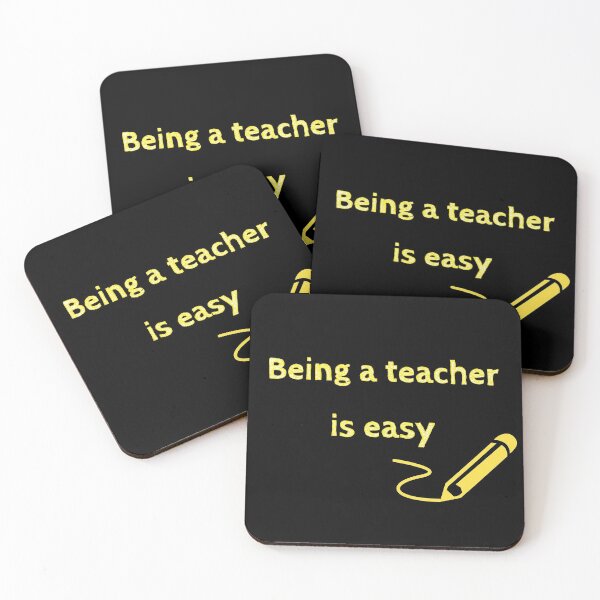 Item preview, Being a teacher is easy yellow designed and sold by Erick  Tezó.