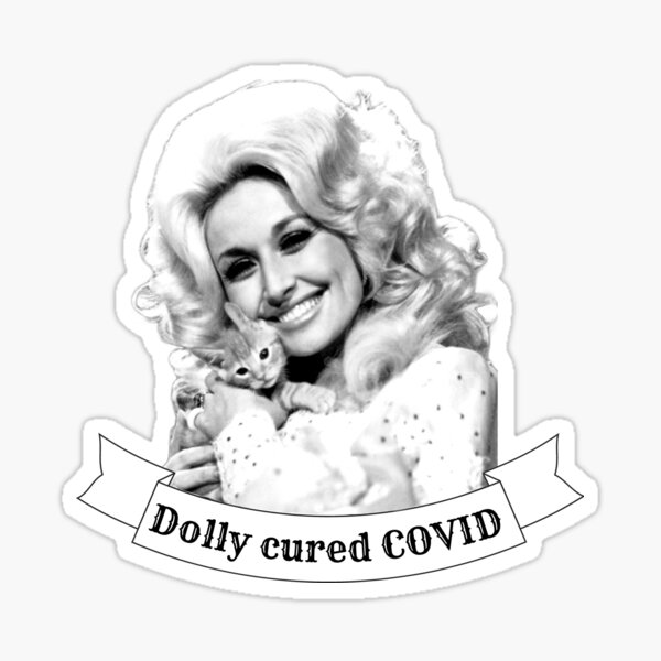Dolly Parton Covid Heilung Sticker