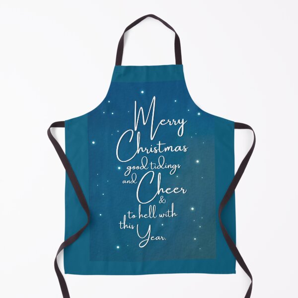 Item preview, Merry Christmas, Good Tidings And Cheer, And To Hell With This Year (Starry Blue) designed and sold by mydoodlesateme.