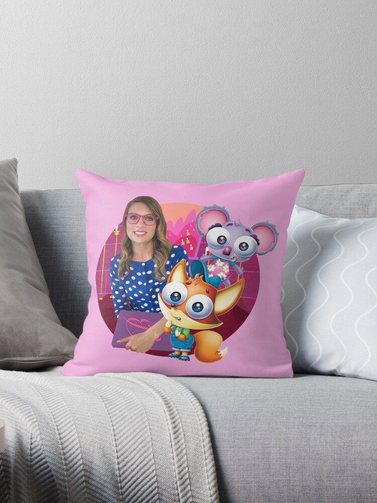 Thumbnail 1 of 3, Throw Pillow, Ms. Booksy Storytime Cool School designed and sold by Cool-School.