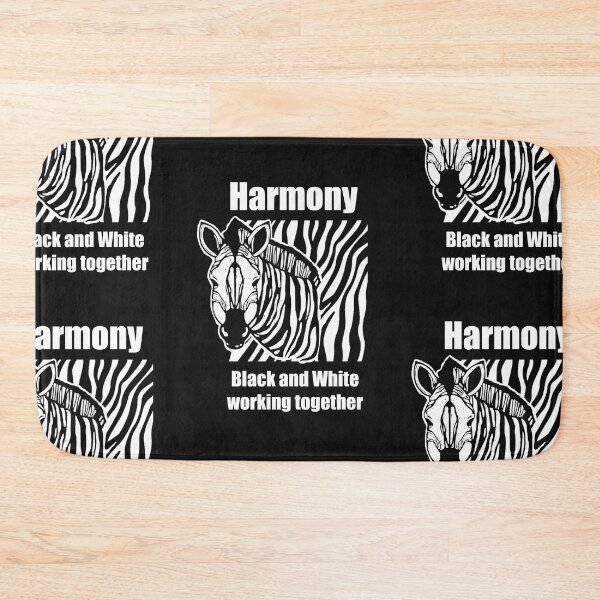 Item preview, Zebra Harmony - Black and White working together designed and sold by ROEfifty.