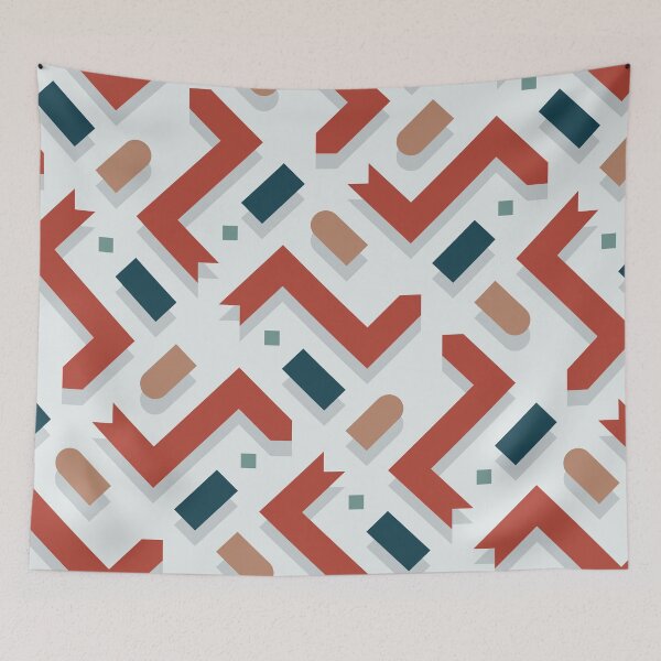Item preview, Isometric Arrows Pattern – Retro 70s designed and sold by RoguePatterns.