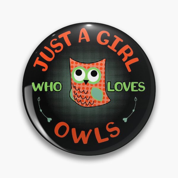 Item preview, Just A Girl Who Loves Owls Cute Colorful Owl  designed and sold by inkedtee.
