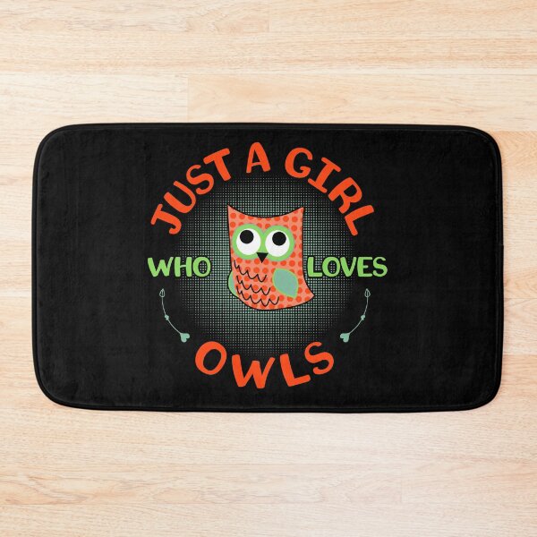 Item preview, Just A Girl Who Loves Owls Cute Colorful Owl  designed and sold by inkedtee.
