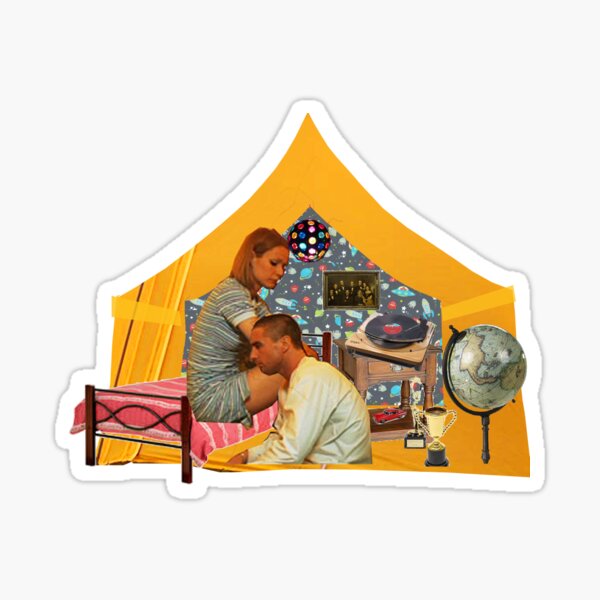 The Royal Tenenbaums Yellow Tent Sticker