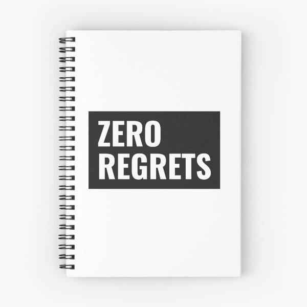 Item preview, Zero Regrets No Regrets designed and sold by jacks-tees.