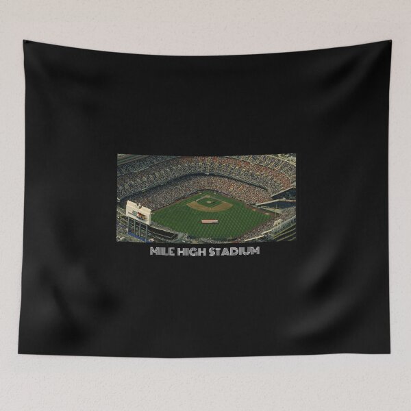 Artikelvorschau, Mile High Stadium - Rockies Schwarz entworfen und verkauft von DeadStadium.