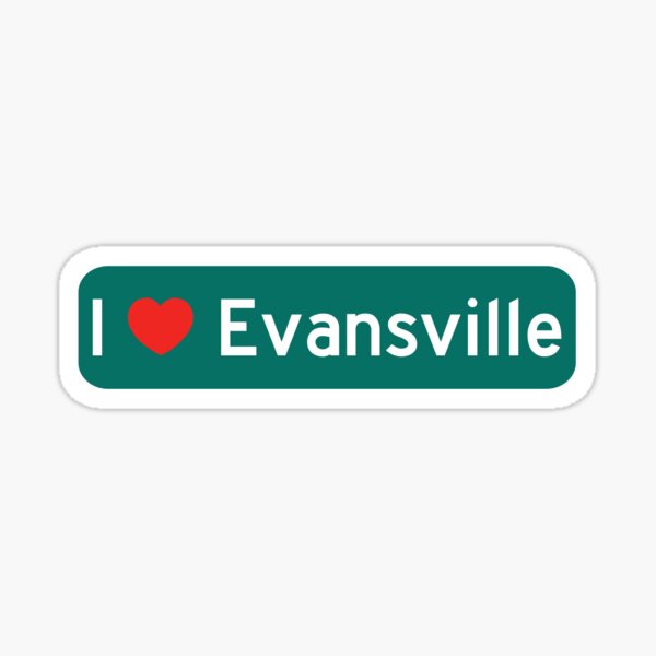 Item preview, I Love Evansville! designed and sold by DoodleDashCollective.