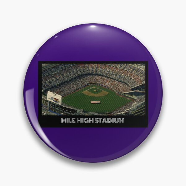 Artikelvorschau, Mile High Stadium - Rockies Lila entworfen und verkauft von DeadStadium.
