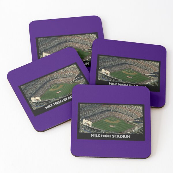 Artikelvorschau, Mile High Stadium - Rockies Lila entworfen und verkauft von DeadStadium.