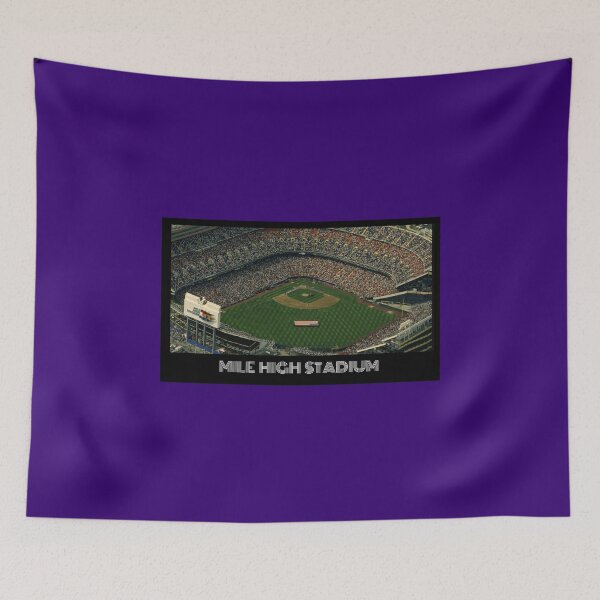 Artikelvorschau, Mile High Stadium - Rockies Lila entworfen und verkauft von DeadStadium.