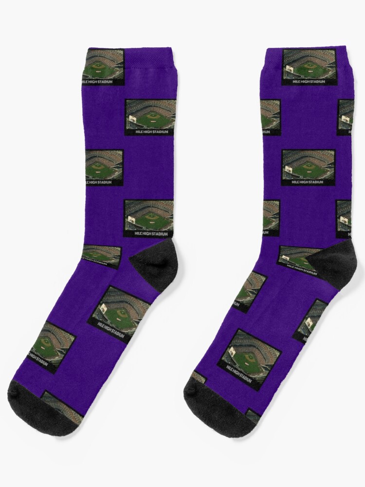 Purple Colorado Rockies Socks