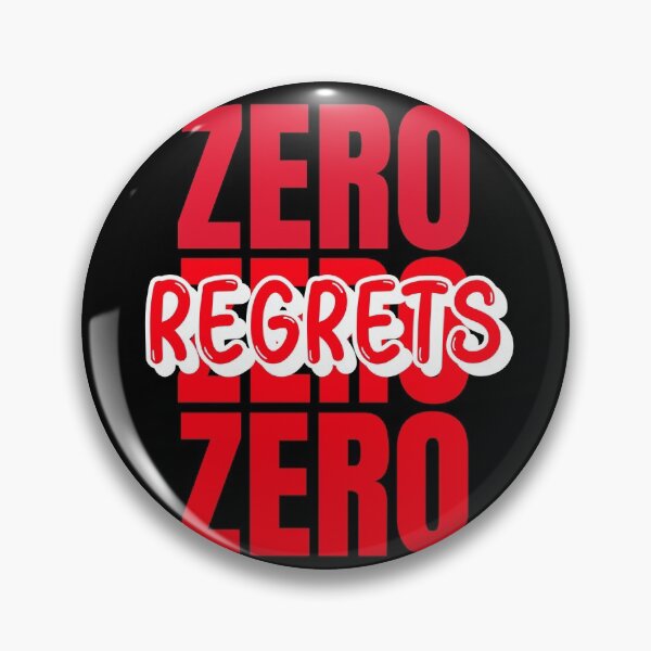 Item preview, Zero Regrets No Regrets designed and sold by jacks-tees.