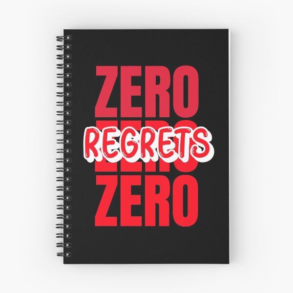 Item preview, Zero Regrets No Regrets designed and sold by jacks-tees.