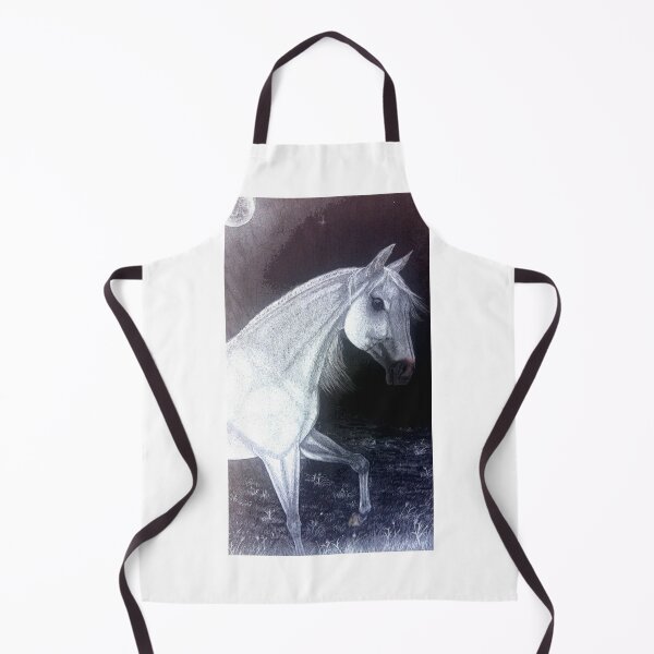 Item preview, White horse under the moonlight designed and sold by horseaddicted.