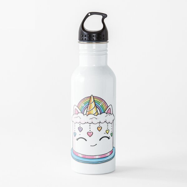 moriah elizabeth unicorn rainbow cake Water Bottle