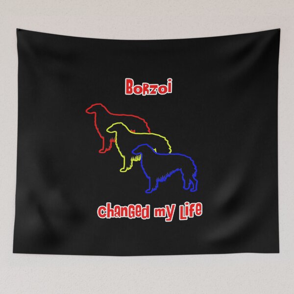 Item preview, Borzoi Changed my Life - Dog Art dogs Silhouette - pet designed and sold by Coolstuff4you71.