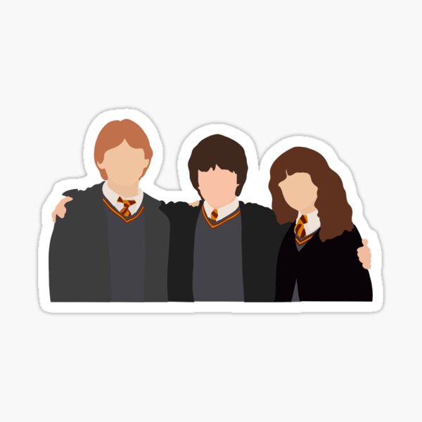 Ron, Harry, & Hermionie Sticker