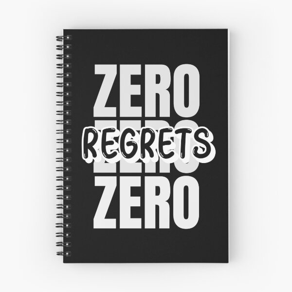 Item preview, Zero Regrets No Regrets designed and sold by jacks-tees.