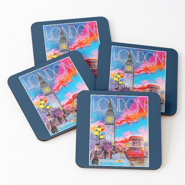 Item preview, LONDON and BIG BEN : National Airlines Travel and Tourism Print designed and sold by posterbobs.