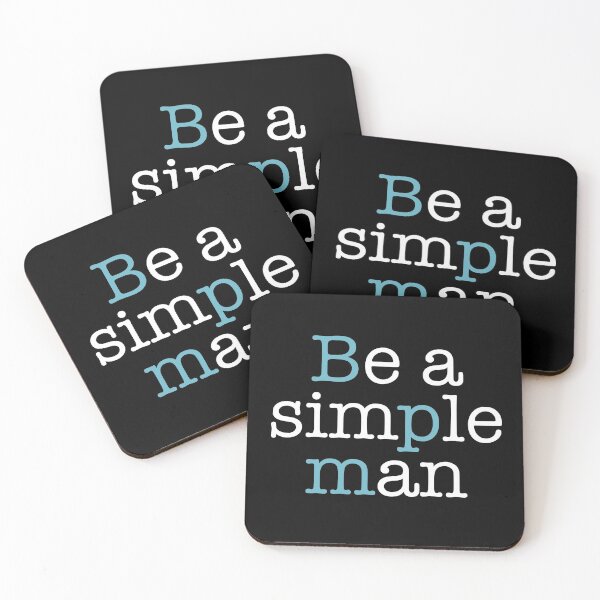 Item preview, Be a simple man text designed and sold by ZenitramChloe.