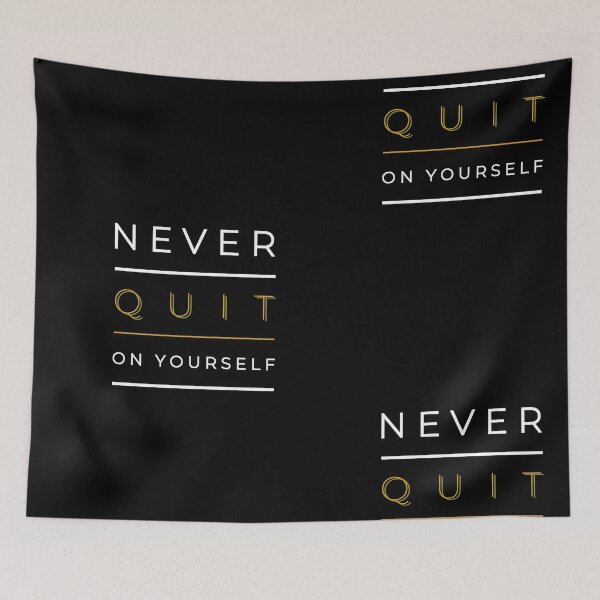 Item preview, Never Quit On Yourself | Black | Positive | Gifts for Friends | Signed | Trending | Smile | Hippie | 2020 designed and sold by itsokaybyme.