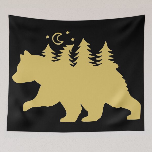 Item preview, Bear In The Moonlit Woods designed and sold by Sinfamous.