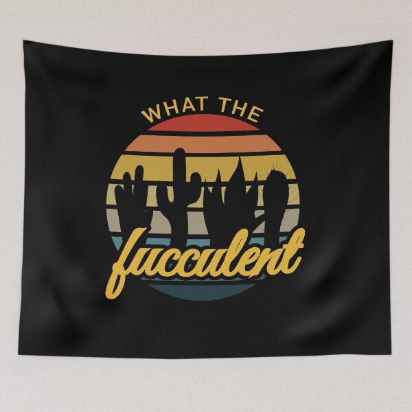 Item preview, What The Fucculent Cactus - Cool and Cute Design designed and sold by designminimal.