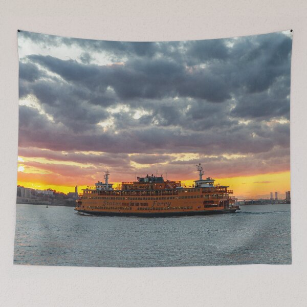 Item preview, Staten Island Ferry at Sunset designed and sold by ShootFirstNYC.