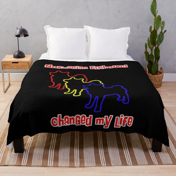 Item preview, Norwegian Elkhound Changed my Life - Dog Art dogs Silhouette - pet designed and sold by Coolstuff4you71.
