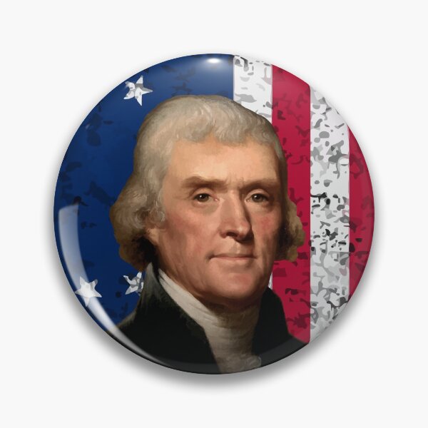 Item preview, President Thomas Jefferson and The American Flag  designed and sold by warishellstore.