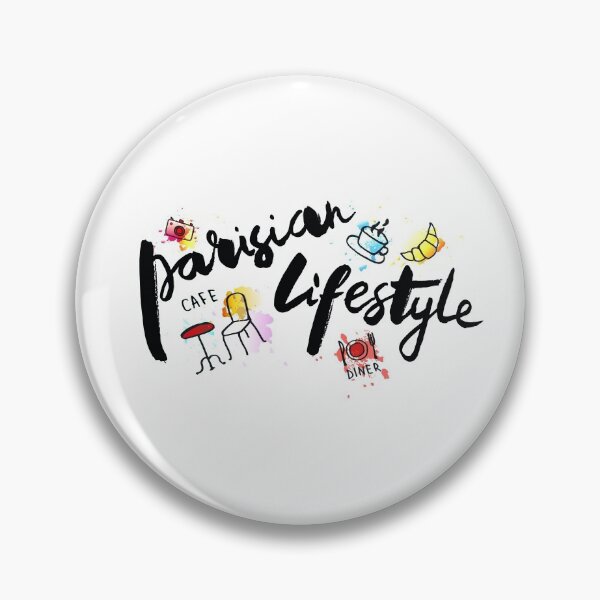 Item preview, Parisian Lifestyle Lettering Illustration designed and sold by Evguenia SVETCHKAREVA.