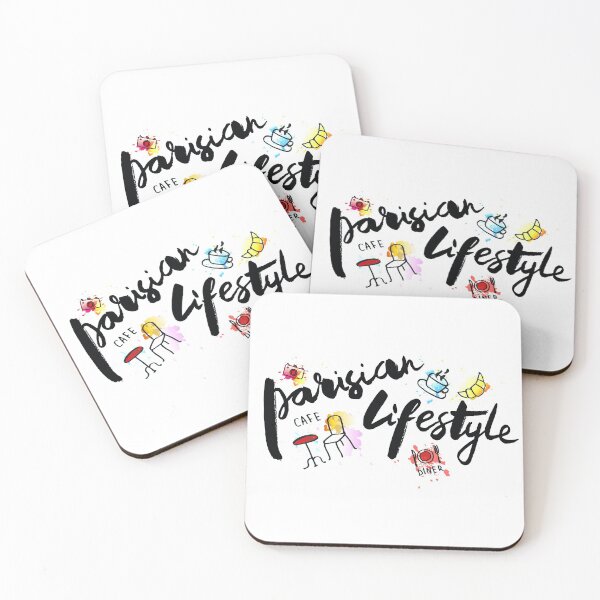 Item preview, Parisian Lifestyle Lettering Illustration designed and sold by Evguenia SVETCHKAREVA.
