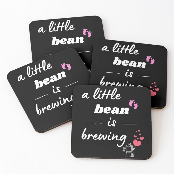 Item preview, A little bean is brewing Girl | Pregnant coffee lover designed and sold by KohMooy.