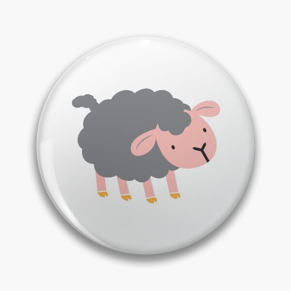 Item preview, Cute dark grey black sheep designed and sold by jazzydevil.