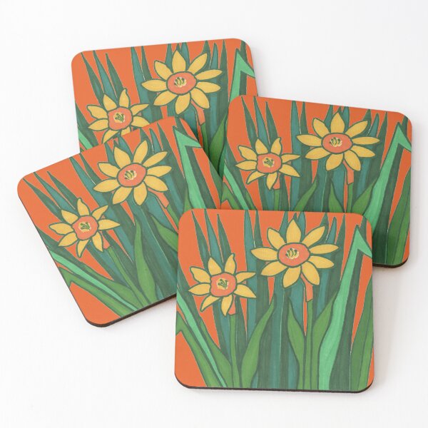Item preview, Daffodils (2020) on Orange designed and sold by BelindaFuller.