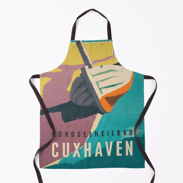 Item preview, retro classic Nordseeheilbad Cuxhaven poster designed and sold by CorasPosters.