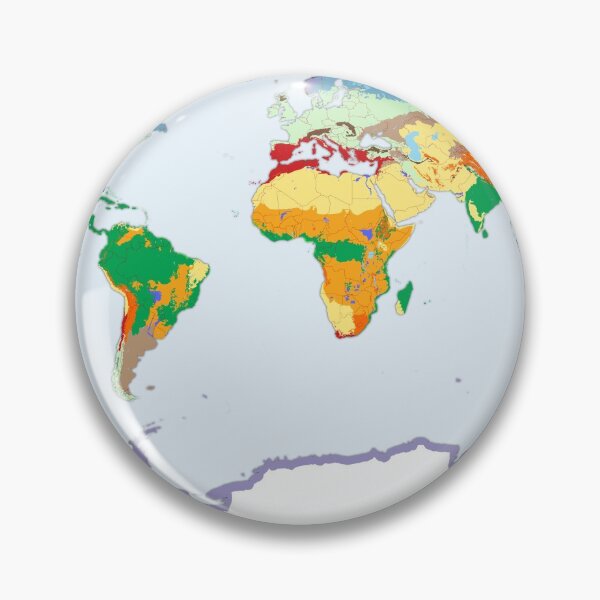Item preview, World map of coverage the main biomes in the world with international boundaries designed and sold by mashmosh.