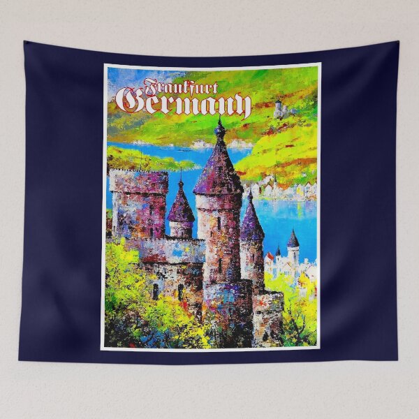 Item preview, FRANKFURT GERMANY; Vintage Travel Advertising Print designed and sold by posterbobs.