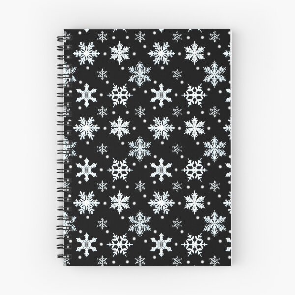 Item preview, Copia del patrón Snowflakes 2 en negro designed and sold by FatSlugDesigns.